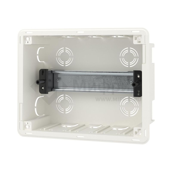 Щиток встраиваемый Фрейм (FRAME) ЩРв-п-8 8мод. IP41 с тонированной дверцей с 2 шинами PEN на 6 и 8 отверст. бел. DKC F08B1WD