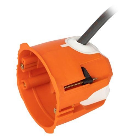 Коробка установочная универсальная 71х65мм для твердых и полых стен саморез. KUU-71-65-unibox оранж. ЭРА Б0061062