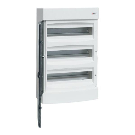 Щит распределительный навесной Unix 3х18мод. IP41 прозр. дверь PROxima EKF ux-3x18-n