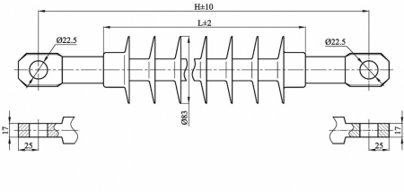 Изолятор НСПКр 120-25