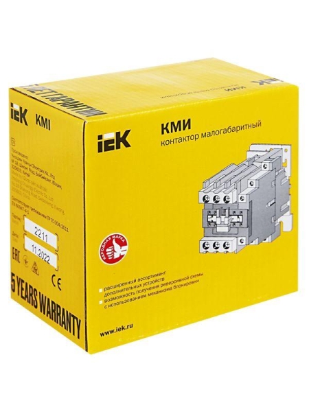 Контактор КМИ-34012 40А 230В/АС3 1НО 1НЗ KARAT IEK KKM31-040-230-11 Контактор КМИ-34012 40А 230В/АС3 1НО 1НЗ KARAT IEK KKM31-040-230-11