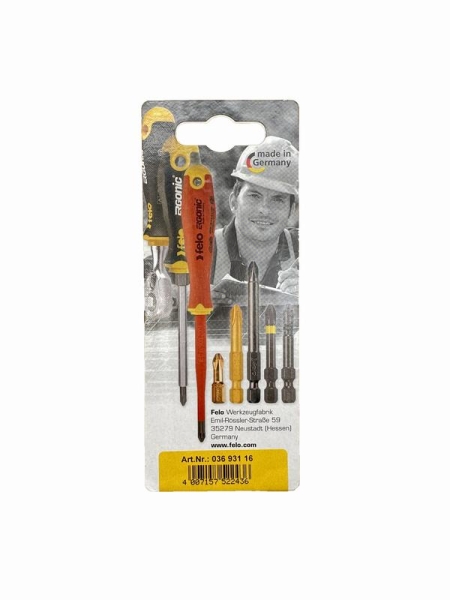 Биты TX10/TX15/TX20 50мм Industrial (блист.3шт) FELO 03693116