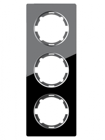 Рамка 3-м Garda вертикал. стеклянная чер. 2E52311303 OneKeyElectro 2234951 Рамка 3-м Garda вертикал. стеклянная чер. 2E52311303 OneKeyElectro 2234951