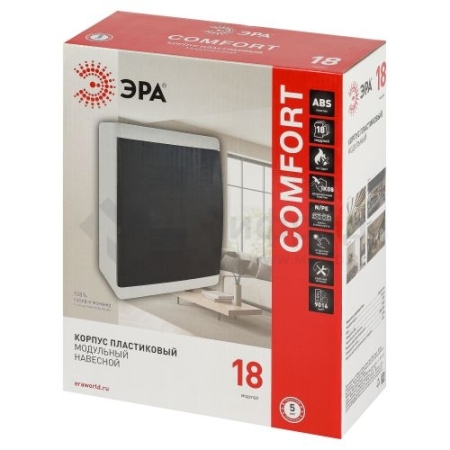 Корпус навесной COMFORT ЩРН-П-18 IP41 пластик. бел. bs18cww Эра Б0067255