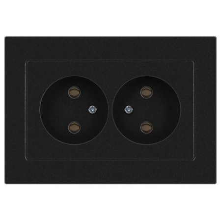 Розетка 2-м СП Accent 6-204-05 16А IP20 250В 2P AL/CU антрацит Intro Б0063465 Розетка 2-м СП Accent 6-204-05 16А IP20 250В 2P AL/CU антрацит Intro Б0063465