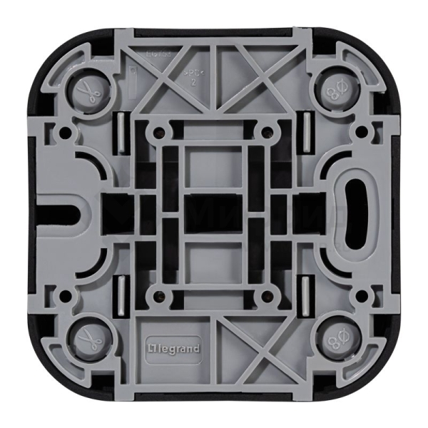 Выключатель 2-кл. ОП Quteo 10А IP20 10AX черн. матов. IEK 782474