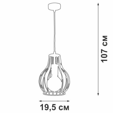 Подвес 1хE27 макс. 60Вт Vitaluce V4390-1/1S Подвес 1хE27 макс. 60Вт Vitaluce V4390-1/1S