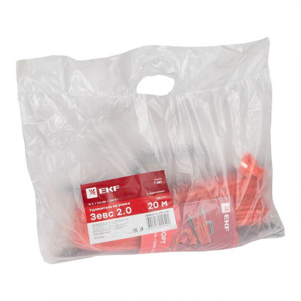 Удлинитель-шнур на рамке 1х20м с заземл. 16 IP20 Зевс 2.0 3.5кВт ПВС 3х1 PROxima EKF USRB02-16-310-1-20 Удлинитель-шнур на рамке 1х20м с заземл. 16 IP20 Зевс 2.0 3.5кВт ПВС 3х1 PROxima EKF USRB02-16-310-1-20