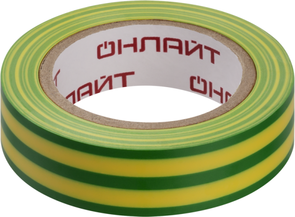Изолента ПВХ 90 599 OIT-B15-10-YG желт./зел. ОНЛАЙТ 90599 Изолента ПВХ 90 599 OIT-B15-10-YG желт./зел. ОНЛАЙТ 90599