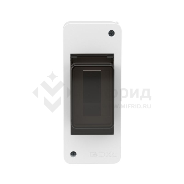 Щиток настенный Фрейм (FRAME) ЩРн-п-2 2мод. IP41 с тонированной дверцей бел. DKC F02W0WD