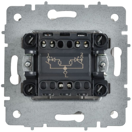 Выключатель 2-кл. СП BRITE ВС10-2-1-БрАБ 10А с индикацией механизм арктич. бел. IEK BR-V20-1-10-K91