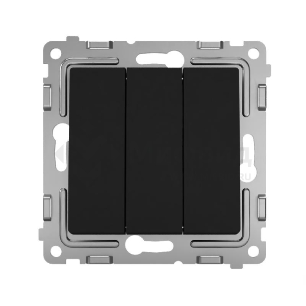 Выключатель 3-кл. СП Pixel 10А IP20 механизм карбон TOKOV ELECTRIC TKE-PX-V3-C14