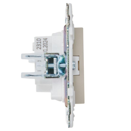 Розетка SKANDY 10А без заземл. без защ. шторок SK-R02B беж. IEK SK-R10-10-K10