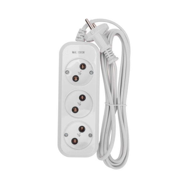 Удлинитель 3х3м без заземл. 2х0.75 бел. PROCONNECT 13-4206 Удлинитель 3х3м без заземл. 2х0.75 бел. PROCONNECT 13-4206