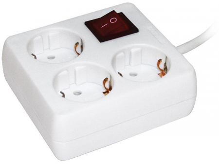 Удлинитель 3х3м с заземл. 16А IP20 У-С03К 2P+PE 250В 3х1 с выкл. IEK WYP30-16-03-03-ZK-N Удлинитель 3х3м с заземл. 16А IP20 У-С03К 2P+PE 250В 3х1 с выкл. IEK WYP30-16-03-03-ZK-N