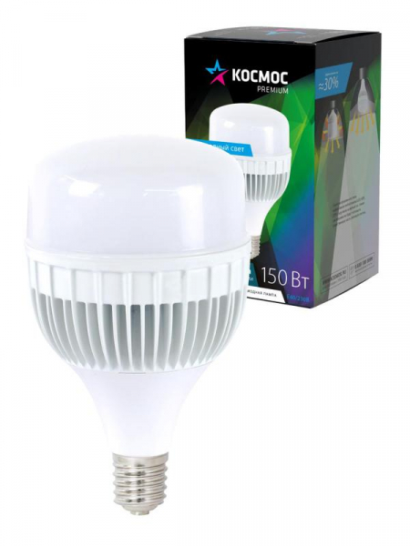 Лампа светодиодная KOSMOS premium HWLED 150Вт 6500К E40 220В КОСМОС KHWLED150WE4065 Лампа светодиодная KOSMOS premium HWLED 150Вт 6500К E40 220В КОСМОС KHWLED150WE4065