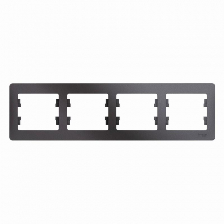 Рамка 4-м Glossa горизонт. графит SE GSL001304 Рамка 4-м Glossa горизонт. графит SE GSL001304