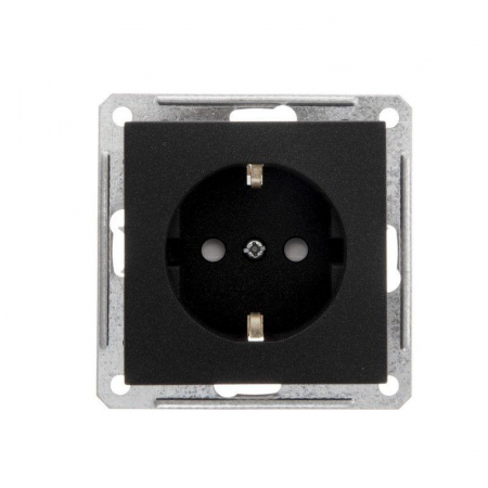 Розетка 1-м СП W59 16А IP20 с заземл. защ. шторки механизм черн. бархат SE RS16-152-6-86 Розетка 1-м СП W59 16А IP20 с заземл. защ. шторки механизм черн. бархат SE RS16-152-6-86