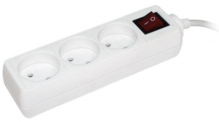 Удлинитель 3х3м без заземл. 10А IP20 УЗК 2P 250В ПВС 2х0.75 с выкл. IEK WYP10-06-03-03-K-N Удлинитель 3х3м без заземл. 10А IP20 УЗК 2P 250В ПВС 2х0.75 с выкл. IEK WYP10-06-03-03-K-N