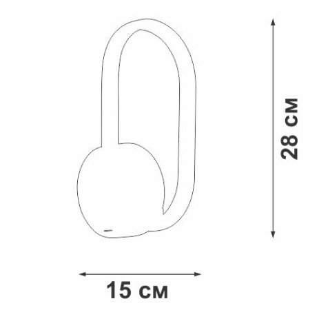 Светильник светодиодный LED 13Вт 3900-4200К 920лм Vitaluce V3965-1/1A Светильник светодиодный LED 13Вт 3900-4200К 920лм Vitaluce V3965-1/1A