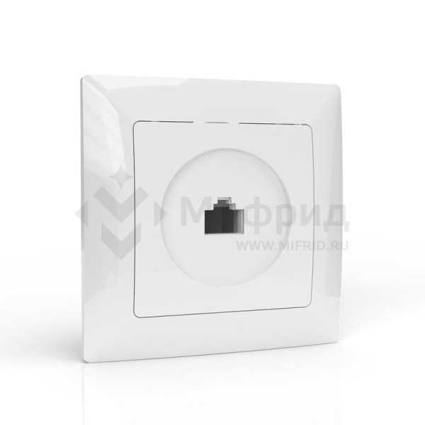 Розетка компьютерная 1-м СП AVA в сборе бел. TOKOV ELECTRIC TKL-AV-RC1-C01