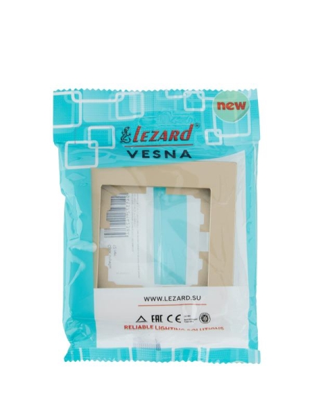 Рамка 1-м VESNA горизонт. без вставки зол. LEZARD 742-3600-146 Рамка 1-м VESNA горизонт. без вставки зол. LEZARD 742-3600-146