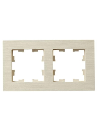 Рамка 2-м BRITE РУ-2-Бр беж. рифленый IEK BR-M22-51-K10 Рамка 2-м BRITE РУ-2-Бр беж. рифленый IEK BR-M22-51-K10