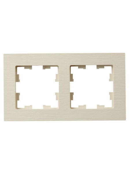 Рамка 2-м BRITE РУ-2-Бр беж. рифленый IEK BR-M22-51-K10 Рамка 2-м BRITE РУ-2-Бр беж. рифленый IEK BR-M22-51-K10