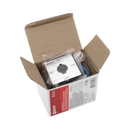 Переключатель кулачковый ПК-1-73 3п 10А для вольтметра линейное напряжение PROxima EKF pk-1-73-10