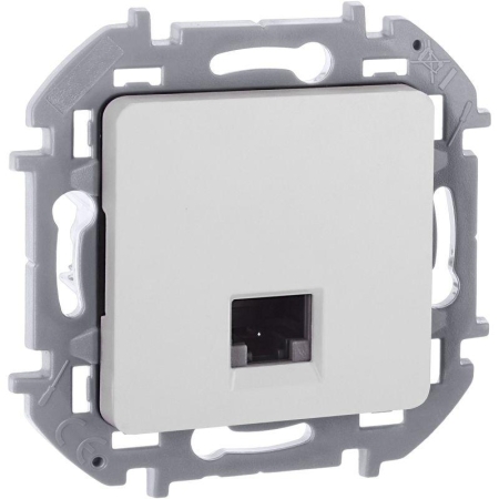 Розетка компьютерная Inspiria RJ45 кат.5E UTP бел. IEK 673825 Розетка компьютерная Inspiria RJ45 кат.5E UTP бел. IEK 673825