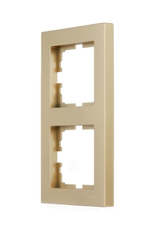 Рамка 2-м VESNA вертикал. без вставки зол. LEZARD 742-3600-152 Рамка 2-м VESNA вертикал. без вставки зол. LEZARD 742-3600-152