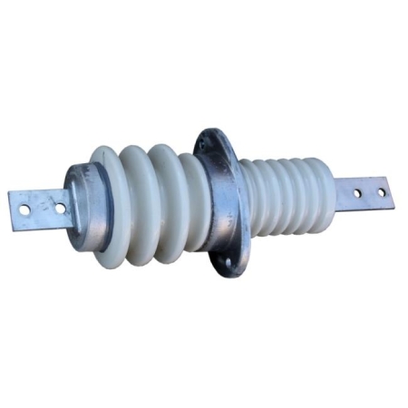 Изолятор проходной ИПУ-10/630-7.5 УХЛ1 (овал. фланец) Электрофарфор ЦБ-00009166