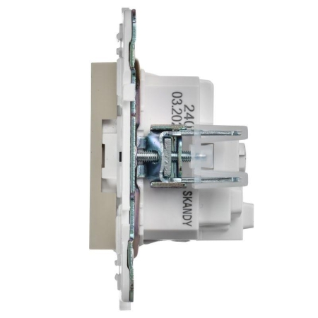 Розетка SKANDY 16А с заземл. без защ. шторок SK-R05B беж. IEK SK-R11-16-K10