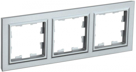 Рамка 3-м BRITE РУ-3-БрА алюм. IEK BR-M32-K47 Рамка 3-м BRITE РУ-3-БрА алюм. IEK BR-M32-K47