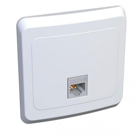 Розетка компьютерная 1-м СП Этюд RJ45 кат.5E бел. SE KOMC-001B Розетка компьютерная 1-м СП Этюд RJ45 кат.5E бел. SE KOMC-001B