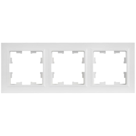 Рамка 3-м BRITE РУ-3-БрАБ арктич. бел. IEK BR-M32-K91