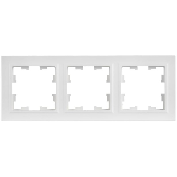 Рамка 3-м BRITE РУ-3-БрАБ арктич. бел. IEK BR-M32-K91