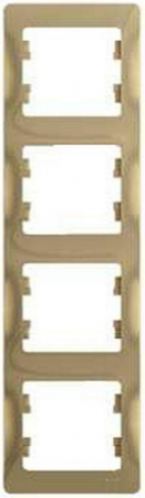 Рамка 4-м Glossa вертикал. титан SE GSL000408 Рамка 4-м Glossa вертикал. титан SE GSL000408