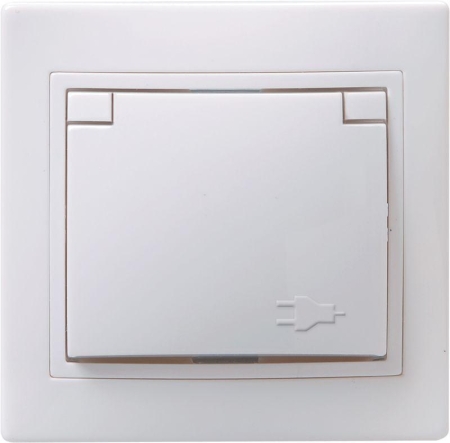 Розетка 1-м СП Кварта РСбш10-3-КБ 16А IP20 с заземл. защ. шторки с крышкой бел. GENERICA ERK12-K01-16-DM Розетка 1-м СП Кварта РСбш10-3-КБ 16А IP20 с заземл. защ. шторки с крышкой бел. GENERICA ERK12-K01-16-DM