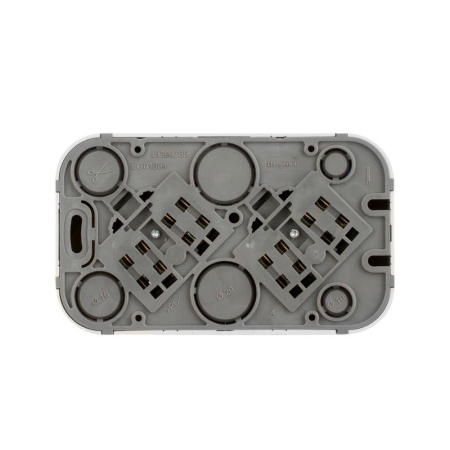 Розетка 2-м ОП Quteo 16А IP20 250В 2х2P без заземл. без защ. шторок бел. IEK 782231 Розетка 2-м ОП Quteo 16А IP20 250В 2х2P без заземл. без защ. шторок бел. IEK 782231