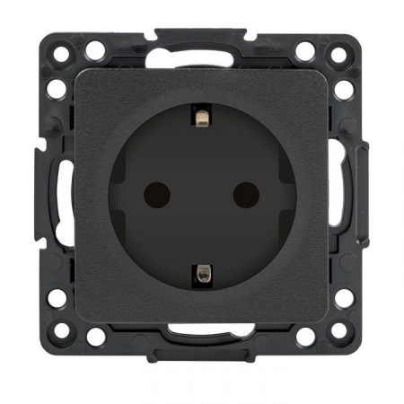 Розетка 1-м СП Стокгольм 16А IP20 с заземл. защ. шторки механизм черн. PROxima EKF EZR16-028-10 Розетка 1-м СП Стокгольм 16А IP20 с заземл. защ. шторки механизм черн. PROxima EKF EZR16-028-10