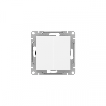 Выключатель проходной 2-кл. СП Эпика механизм бел. EKF UP1-SWW-21