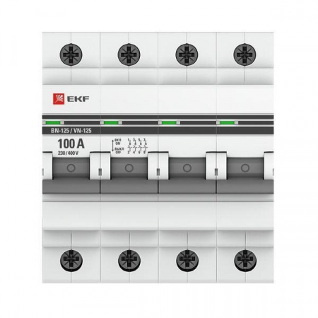 Выключатель нагрузки 4п 100А ВН-125 PROxima EKF SL125-4-100-pro Выключатель нагрузки 4п 100А ВН-125 PROxima EKF SL125-4-100-pro