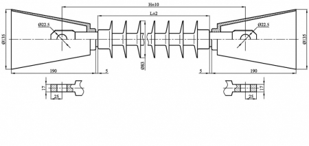 НСПКр на напряжение 3 кВ и нагрузку 120 кН - Э