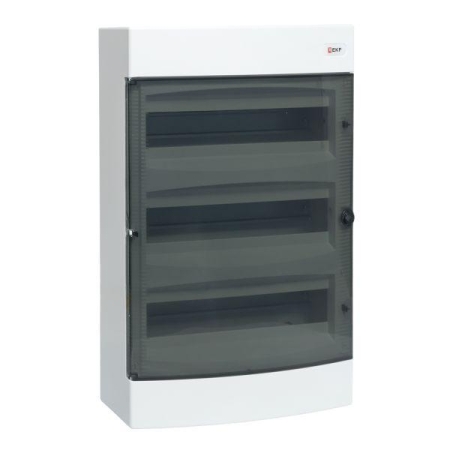 Щит распределительный навесной Unix 3х18мод. IP41 прозр. дверь PROxima EKF ux-3x18-n