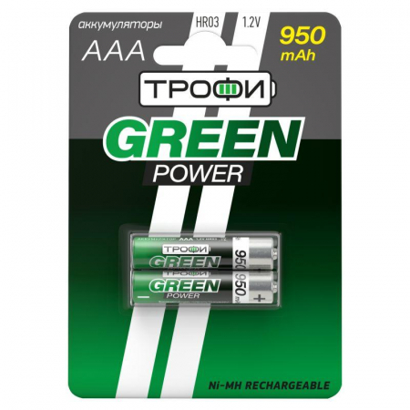 Аккумулятор AAA/HR03-2BL 950мА.ч (блист.2шт) Трофи C0032097 Аккумулятор AAA/HR03-2BL 950мА.ч (блист.2шт) Трофи C0032097