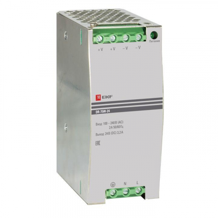 Блок питания 24В DR-75W-24 EKF dr-75w-24