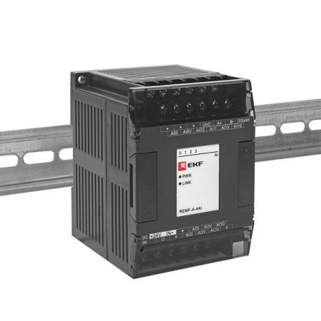 Модуль аналогового ввода REMF 4 PRO-Logic (без поверки) EKF REMF-A-4AI