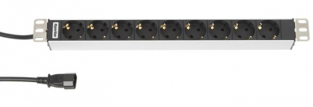 Блок розеток 9-м 10А SHT19-9SH-2.5IEC IEC 320 C14 горизонт. шнур 2.5м Hyperline 29231 Блок розеток 9-м 10А SHT19-9SH-2.5IEC IEC 320 C14 горизонт. шнур 2.5м Hyperline 29231