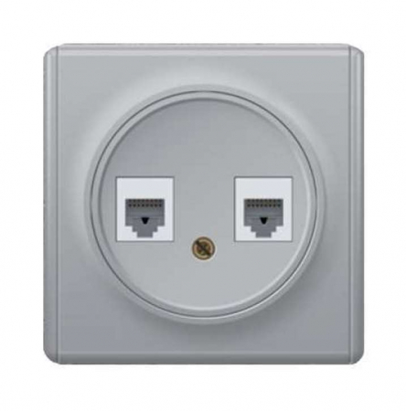 Розетка компьютерная + телефонная 2-м СП Florence RJ45 + RJ11 кат.5E механизм сер. (1E20801302) OneKeyElectro 2172840 Розетка компьютерная + телефонная 2-м СП Florence RJ45 + RJ11 кат.5E механизм сер. (1E20801302) OneKeyElectro 2172840